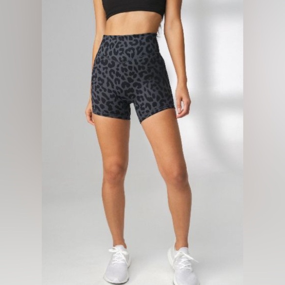 Balance Athletica Black Leopard Athletic Shorts